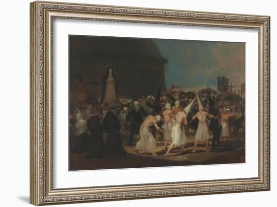 A Procession of Flagellants-Francisco de Goya-Framed Giclee Print