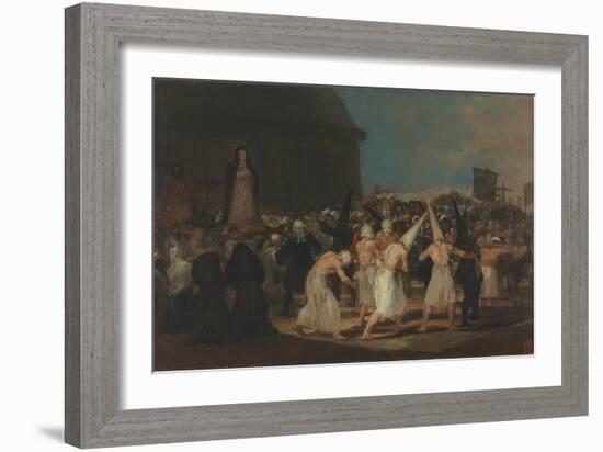 A Procession of Flagellants-Francisco de Goya-Framed Giclee Print