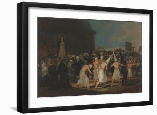 A Procession of Flagellants-Francisco de Goya-Framed Giclee Print