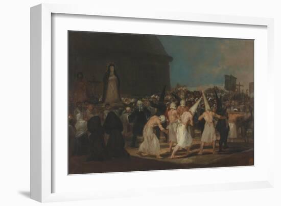 A Procession of Flagellants-Francisco de Goya-Framed Giclee Print