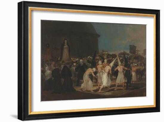 A Procession of Flagellants-Francisco de Goya-Framed Giclee Print