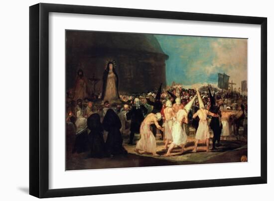 A Procession of Flagellants-Francisco de Goya-Framed Giclee Print