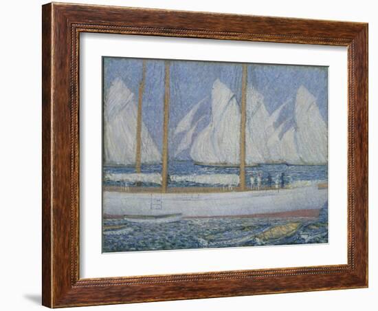 A Procession of Yachts-Philip Wilson Steer-Framed Giclee Print