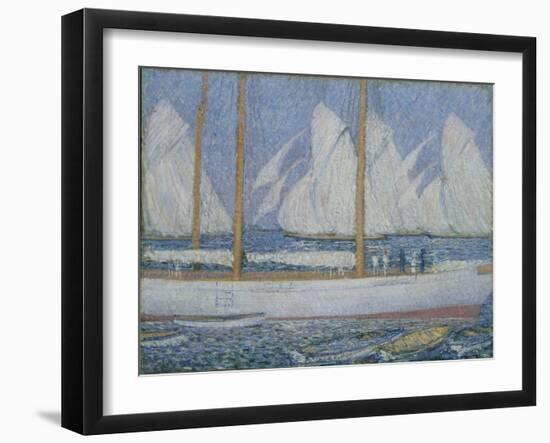 A Procession of Yachts-Philip Wilson Steer-Framed Giclee Print