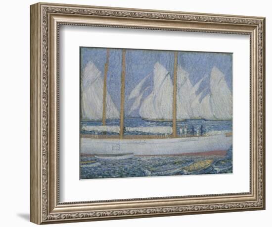 A Procession of Yachts-Philip Wilson Steer-Framed Giclee Print