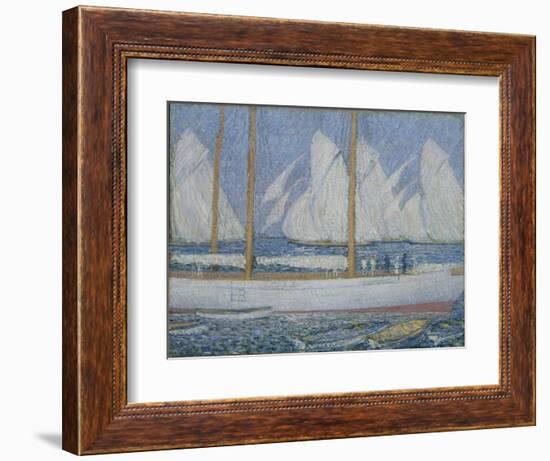 A Procession of Yachts-Philip Wilson Steer-Framed Giclee Print