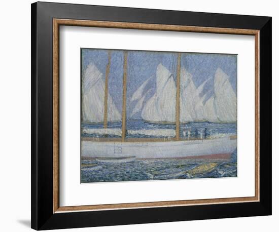 A Procession of Yachts-Philip Wilson Steer-Framed Giclee Print