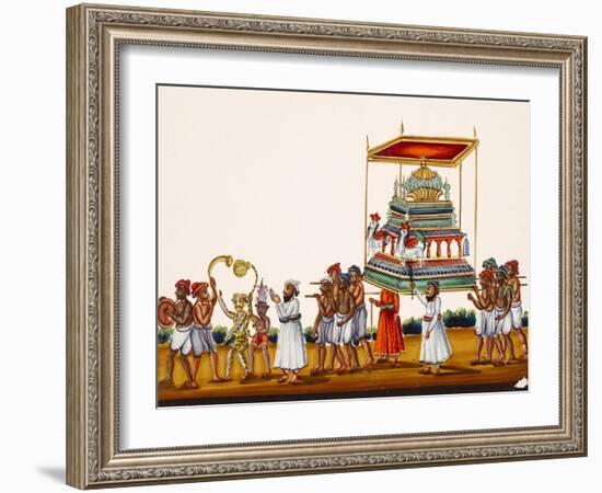 A Procession, Possibly for Muharram in South India, from Thanjavur, India-null-Framed Giclee Print