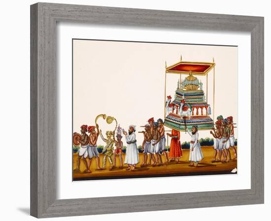 A Procession, Possibly for Muharram in South India, from Thanjavur, India-null-Framed Giclee Print