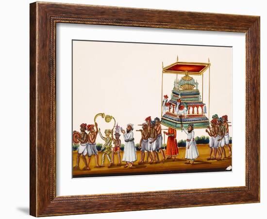 A Procession, Possibly for Muharram in South India, from Thanjavur, India-null-Framed Giclee Print