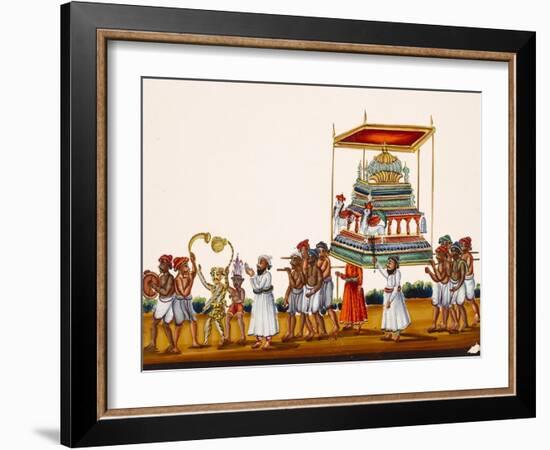 A Procession, Possibly for Muharram in South India, from Thanjavur, India-null-Framed Giclee Print