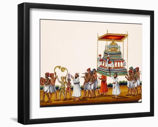 A Procession, Possibly for Muharram in South India, from Thanjavur, India-null-Framed Giclee Print