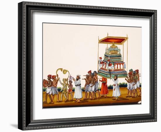 A Procession, Possibly for Muharram in South India, from Thanjavur, India-null-Framed Giclee Print