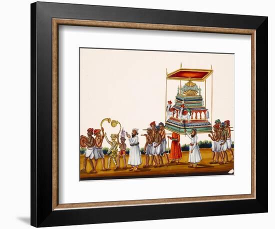 A Procession, Possibly for Muharram in South India, from Thanjavur, India-null-Framed Giclee Print