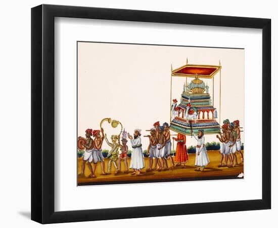 A Procession, Possibly for Muharram in South India, from Thanjavur, India-null-Framed Giclee Print