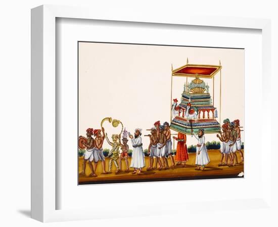 A Procession, Possibly for Muharram in South India, from Thanjavur, India-null-Framed Giclee Print