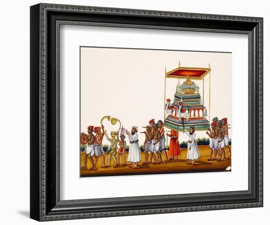 A Procession, Possibly for Muharram in South India, from Thanjavur, India-null-Framed Giclee Print