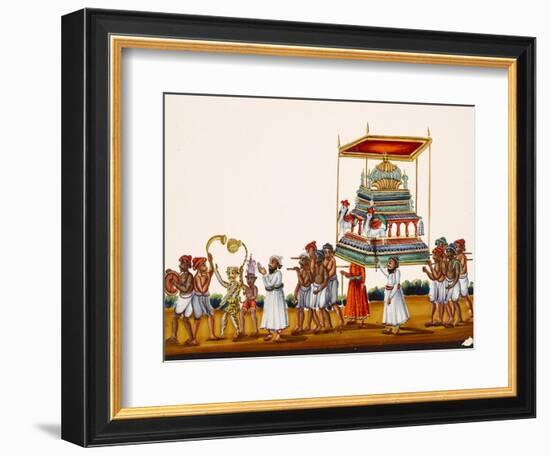 A Procession, Possibly for Muharram in South India, from Thanjavur, India-null-Framed Giclee Print