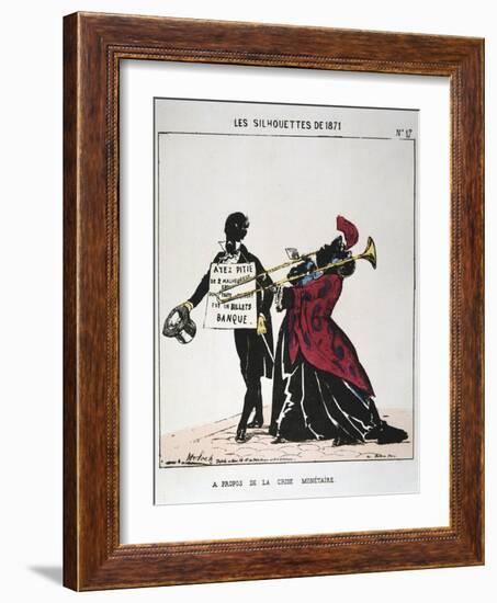 A Propos De La Crise Monetaire, 1871-Moloch-Framed Giclee Print