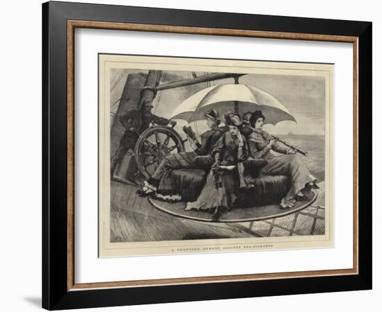 A Proposed Remedy Against Sea-Sickness-Arthur Hopkins-Framed Giclee Print