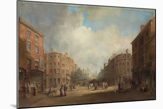 A Proposed Scheme for a New Street, Newcastle, 1831 (Oil on Canvas)-John Wilson Carmichael-Mounted Giclee Print