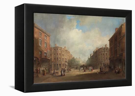 A Proposed Scheme for a New Street, Newcastle, 1831 (Oil on Canvas)-John Wilson Carmichael-Framed Premier Image Canvas