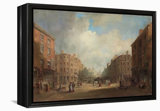 A Proposed Scheme for a New Street, Newcastle, 1831 (Oil on Canvas)-John Wilson Carmichael-Framed Premier Image Canvas