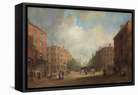 A Proposed Scheme for a New Street, Newcastle, 1831 (Oil on Canvas)-John Wilson Carmichael-Framed Premier Image Canvas