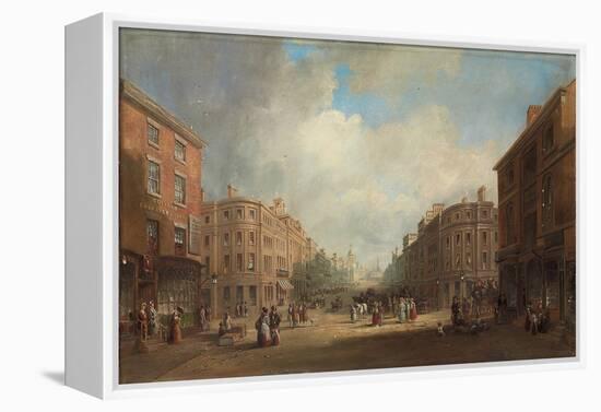 A Proposed Scheme for a New Street, Newcastle, 1831 (Oil on Canvas)-John Wilson Carmichael-Framed Premier Image Canvas