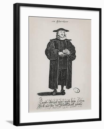 A Protestant Pastor at the End of the 17th Century-null-Framed Giclee Print