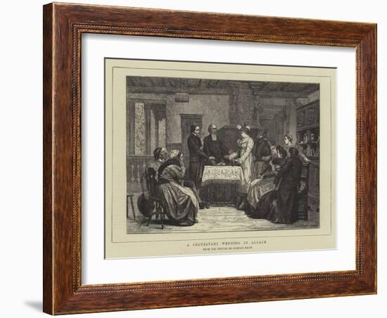 A Protestant Wedding in Alsace-Gustave Brion-Framed Giclee Print