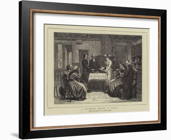 A Protestant Wedding in Alsace-Gustave Brion-Framed Giclee Print