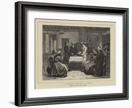 A Protestant Wedding in Alsace-Gustave Brion-Framed Giclee Print