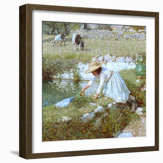 A Provencal Stream, C.1903-Henry Herbert La Thangue-Framed Giclee Print