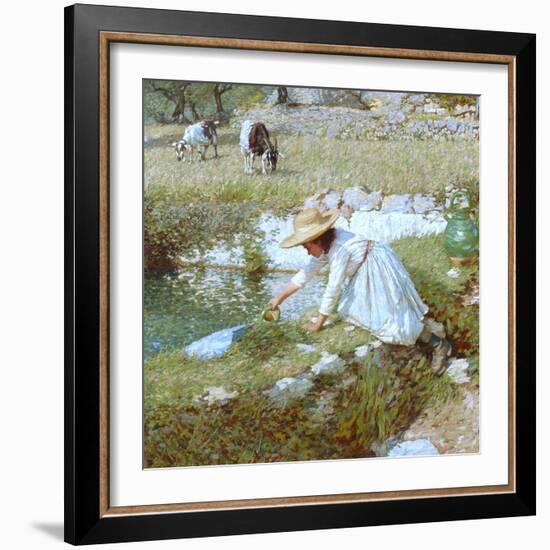 A Provencal Stream, C.1903-Henry Herbert La Thangue-Framed Giclee Print