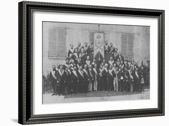 A Provincial French Masonic Lodge-null-Framed Giclee Print