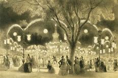 The Fetes at Paris, Fireworks and Illuminations at the Trocadero, Sketched from the Champ De Mars-A Provost-Giclee Print