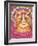 A Psychotic Cat-Louis Wain-Framed Giclee Print