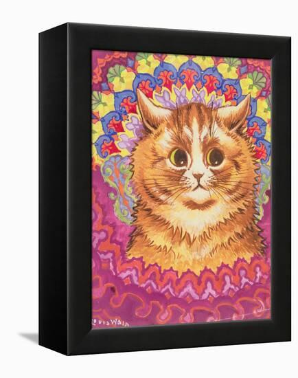 A Psychotic Cat-Louis Wain-Framed Premier Image Canvas