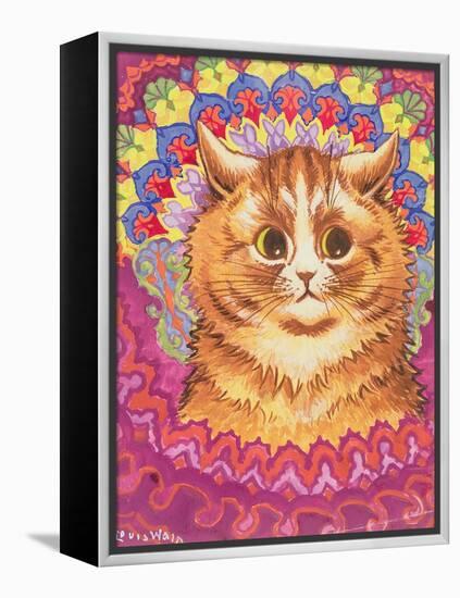 A Psychotic Cat-Louis Wain-Framed Premier Image Canvas