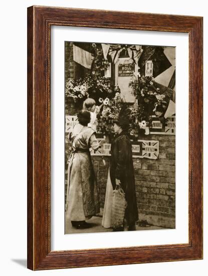 A Public Shrine in a London Street-null-Framed Photographic Print