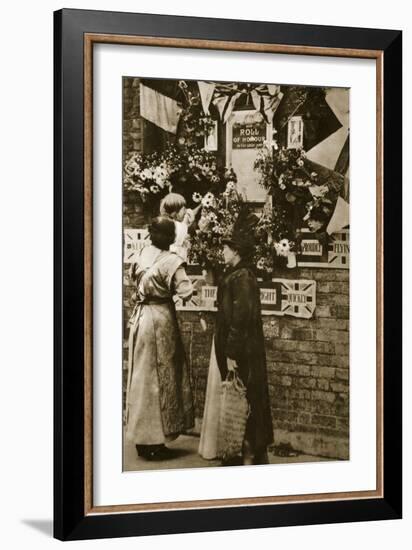 A Public Shrine in a London Street-null-Framed Photographic Print