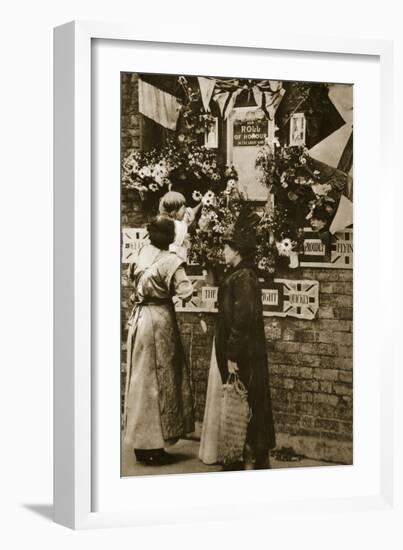 A Public Shrine in a London Street-null-Framed Photographic Print