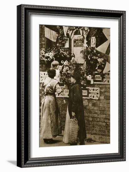 A Public Shrine in a London Street-null-Framed Photographic Print