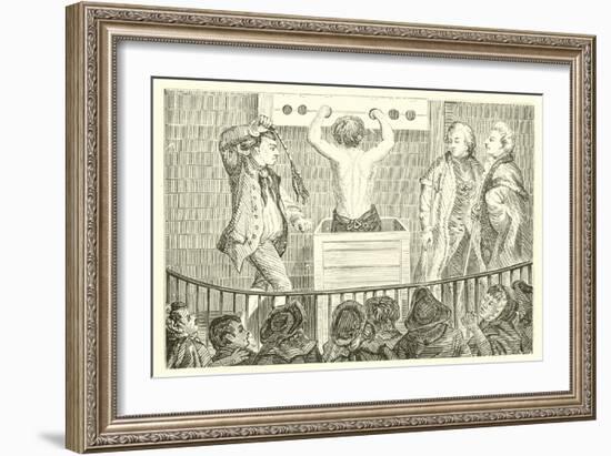 A Public Whipping in the London Sessions House Yard-null-Framed Giclee Print