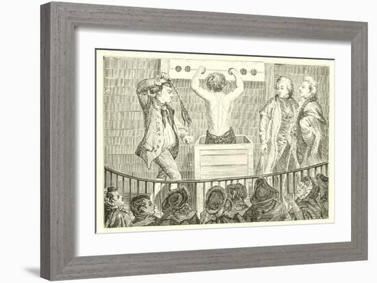 A Public Whipping in the London Sessions House Yard-null-Framed Giclee Print