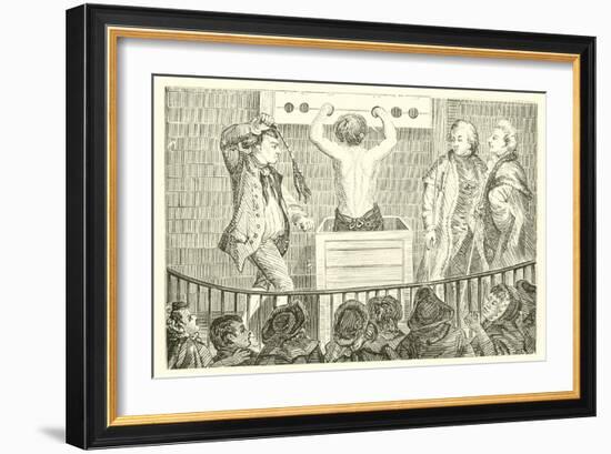 A Public Whipping in the London Sessions House Yard-null-Framed Giclee Print