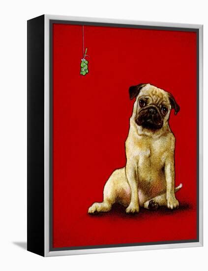 A Pug and a Kiss-Will Bullas-Framed Premier Image Canvas