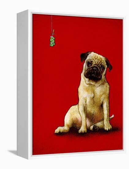 A Pug and a Kiss-Will Bullas-Framed Premier Image Canvas