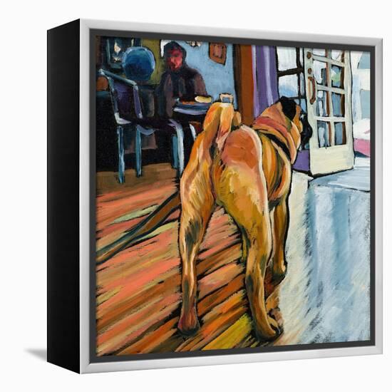 A Pug's View-Kathryn Wronski-Framed Stretched Canvas